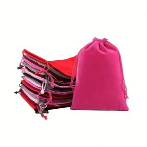 Customizable Satin Fabric Drawstring Bag Stamp Printing Gift Storage for Jewelry Power Bank <b>Accessories</b> Gems for Gemstone - Product Image 1