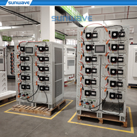 Batterie LiFePO4 haute tension Sunwave 112 kWh, banque de batteries 160 kWh 314 Ah, stockage d'énergie industriel et commercial, kit système d'énergie solaire