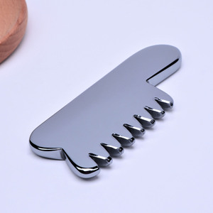 <span class=keywords><strong>Pierre</strong></span> d'énergie naturelle personnalisée peigne de massage térahertz léger portable rasage V visage beauté peigne Gua Sha - Product Image 2