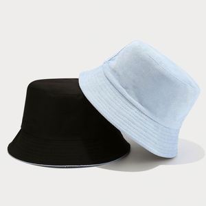 Chapeau Bob Rétro en Velours Côtelé Double Face Couleur Unie Automne Hiver - Product Image 6