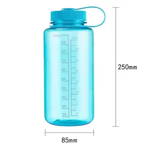 1000ml ucuz fiyat fabrika 1 litre plastik içme suyu şişesi özel logo ve renk