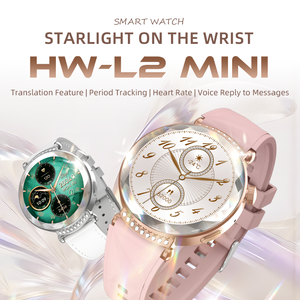 Nuevo Reloj Inteligente HW-L2 Mini con ChatGPT, Despertador, Pantalla Redonda de 1.26 Pulgadas, Resistente al Agua IP67, Monitorización de Salud, Reloj Inteligente para Mujer - Product Image 6
