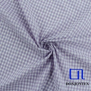 Fil teint Jersey vérifier tissu Plaids tissé Polyester coton tissu Textile pour femmes robe ou draps de lit - Product Image 2