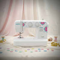 Nouvelle machine à coudre électrique portable multifonctionnelle JUKKY 6824, fabriquée en Chine, pour la confection de vêtements à domicile, mini machine à coudre