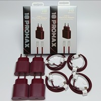 Kit de chargeur mural USB-C PD 35W, rouge vin, câble USB-C vers C tressé de qualité supérieure, ensemble de chargeurs avec prises US, EU, UK pour iPhone 15-18