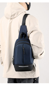 Bolsa de Pecho Deportiva Unisex Oxford de Gran Capacidad con Correa de Hombro Ajustable, Reflectante y Portátil para Hombre - Product Image 5
