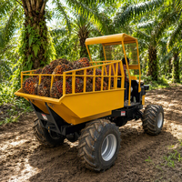 ZY100 1 tonne hydraulique 4x4 Mini Dumper tracteur huile de palme utiliser chargeur frontal chargeuse sur pneus jardin articulé Diesel agriculteur aide