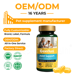 Compléments alimentaires Omega 3 <span class=keywords><strong>6</strong></span> 9 pour chiens avec étiquette personnalisée, favorisent une peau saine et éclatante, une mobilité libre et un soutien articulaire, capsules molles pour animaux de compagnie - Product Image 1