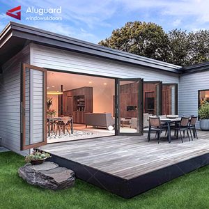 Véranda en alliage d'aluminium Porte-patio acoustique en accordéon Hurricane Impact Coulissante Pliante <span class=keywords><strong>pour</strong></span> Intérieur <span class=keywords><strong>pour</strong></span> Villa Maisons - Product Image 6