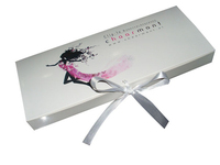Boîte d'emballage pour tissages de cheveux humains en satin 2026, finition brillante, vernis sélectif UV, finition mate, boîte de rangement cadeau pour extensions de cheveux