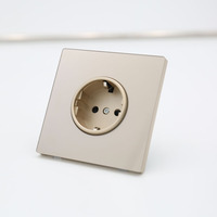 Prise murale industrielle BENDI, prise européenne 220V, 1 sortie, port USB, verre trempé ignifuge, IP22, 10A, haute qualité, fabrication industrielle