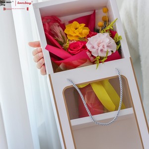 Bouquet de roses éternelles naturelles décoratives pour la Saint-Valentin et Noël – Vente en gros – Idéal pour offrir à votre petite amie – Livré en poudre - Product Image 4