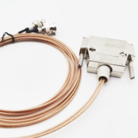 Adaptateur coaxial RF personnalisé à prix d'usine, connecteur BNC vers DB25 mâle avec câble RG316 RG178, modèle XD-CA90008