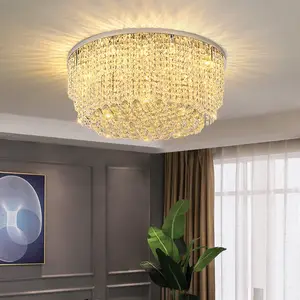 Kunst Bruiloft Ontwerp Indoor Led Kristal Decoratie Led Crystal Plafond Licht Lamp Voor Woonkamer