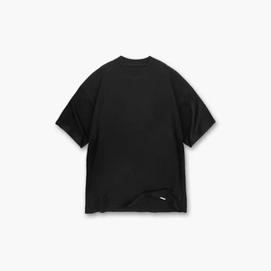 Nuevo diseño de alta calidad de algodón suelto ajuste pequeño hombro caído camiseta en blanco de gran tamaño hombres camisetas con etiqueta - Product Image 3