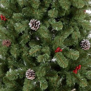 Decoración del hogar 7,5 Ft Pre Lit Pe Pvc Árbol de Navidad verde para decoración Navidad Pe Tree Holiday - Product Image 2