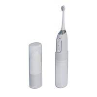 Brosse à dents électrique et irrigateur buccal 2-en-1 rechargeable par USB, étanche IPX7, 3 modes, jet d'eau UVC, pour usage quotidien, marque distributeur