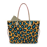 Ensemble de sacs fourre-tout en PU imprimé léopard, grand sac à main à bandoulière avec petite pochette à fermeture éclair, sac de voyage portable pour femmes