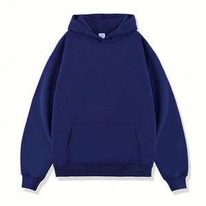 H5454 Fabricant de vêtements pour hommes à Guangzhou, vente en gros, sweats à capuche personnalisés en coton mélangé 380 g/m² doublés de polaire - Product Image 6