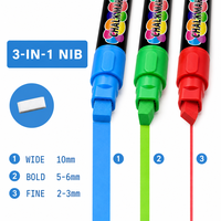 Marqueurs à craie liquide effaçables pour tableau fluorescent électronique LED, 8 couleurs, pour tableau publicitaire lumineux