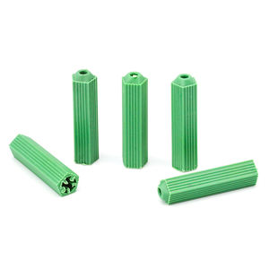 100 pcs/bag 플라스틱 확장 파이프 튜브 고무 플러그 벽 플러그 M6 M8 M10 셀프 태핑 나사 용 플라스틱 리브 앵커 벽 플러그 - Product Image 5