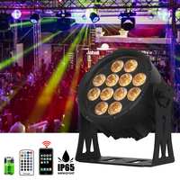 Flight Case pour led par light IP65 12x10w RGBW 4in1 Led Par Batterie Sans Fil Wifi Batterie Uplight Étanche Led Par Light
