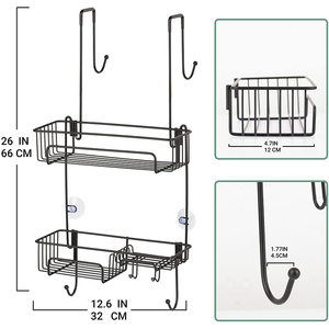 Portaoggetti da bagno lo scaffale porta appesa essere utilizzato luogo palline da bagno articoli da toeletta per sapone <span class=keywords><strong>cucina</strong></span> da bagno applicabile - Product Image 2