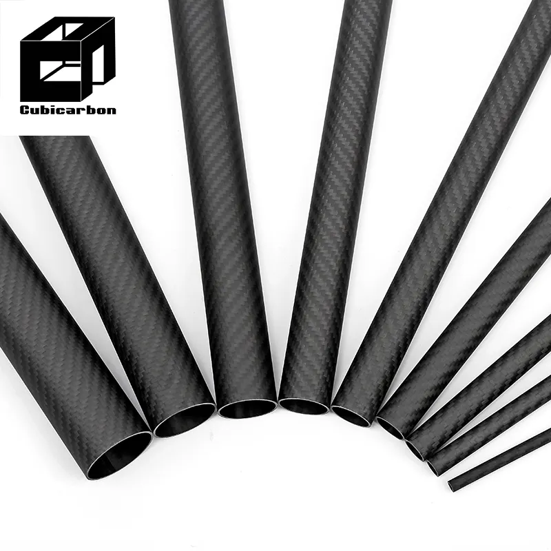 OEM tubes carbones for sale 3K weave carbon fiber tube 1000mm 2000mm customized carbon pipes