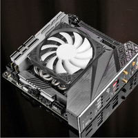 Nouveau ventilateur de refroidissement CPU ultra-fin, radiateur de refroidissement, contrôle de la température, mini ordinateur 12V 4 broches PWM, châssis silencieux, PC noir, dissipateur de chaleur