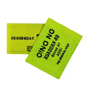 Custom Woven Clothing Straight Cut Satin Fabric Labels for Garment