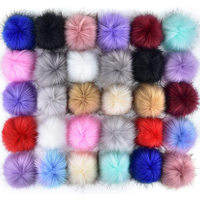 Offre Spéciale fourrure bouffée boule Faux lapin rose boule de fourrure pompon porte-clés pour femmes et filles