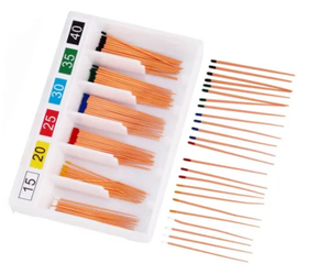 UM dentale endodontico guttaperca punti 04/06 materiali conici del canale radicolare con forte assorbimento d'acqua - Product Image 1