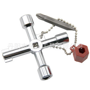 Llave Inglesa Multifuncional Cuatro en Uno, de Acero al Cromo Vanadio, con Cabeza de Destornillador Manual Industrial - Product Image 2