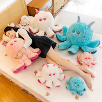 Océan Poulpe En Peluche Dessin Animé Méduse Calmar Seiche Animal En Peluche Poupée Vie Marine Figure Peluches Oreiller pour Aquarium