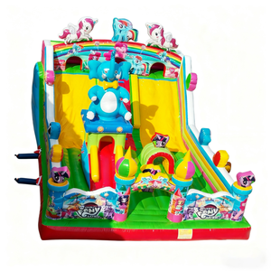 Castillo Inflable Personalizable Ecológico para Uso Doméstico, Tobogán, Escalera de Escalada, Combo para Negocios de Alquiler de Parques, 500 kg - Product Image 3