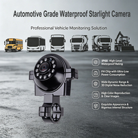 Cámara de Visión Lateral para Vehículos Starlight con Visión Nocturna a Todo Color AHD, 1080P, IP68, Grado Industrial, Gran Angular de 165°, para Mezcladoras de Construcción