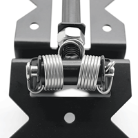 Charnières de portail robustes à fermeture automatique, à montage sur poteau, à levier de gravité, pour portails en bois et clôtures en PVC/vinyle