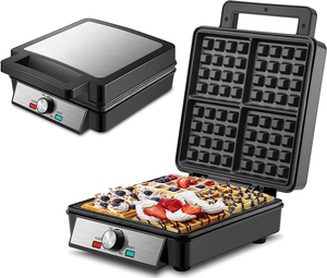 Máquina para hacer gofres de acero inoxidable 7 /6 en 1, parrilla <span class=keywords><strong>Panini</strong></span>, placas desmontables, parrilla para sándwich, prensa 3 en 1 - Product Image 4