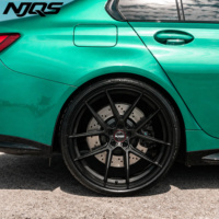 Jantes forgées NJQS 5x120 5x114.3 pour voitures, 18 19 20 21 pouces, monobloc bronze noir, jantes en alliage pour BMW Audi Tesla Model 3 concaves