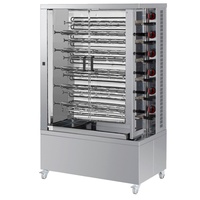 Rôtissoire Électrique à Poulets 25200 W 400/3V Capacité 55/66 Poulets pour Lignes de Transformation Alimentaire Modèle 53553066 EURAST