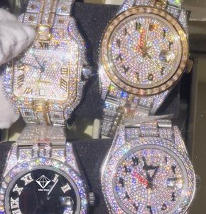 Liquidation Vente Hip Hop Iced Out <span class=keywords><strong>Montre</strong></span> <span class=keywords><strong>Luxe</strong></span> Top Moissanite Verre Saphir <span class=keywords><strong>Montre</strong></span> Mécanique pour Hommes - Product Image 6