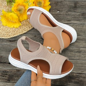 Sandales de sport à semelle épaisse pour femmes, style été, nouvelle collection, sandales de plage respirantes à bout ouvert, vente en gros - Product Image 2