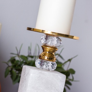 European <strong>Style</strong> Creative Indoor Crystal Romantic Candle Holder Soft Coffee Dining Table Decoration Ornaments Metal <strong>Lanterns</strong> - Product Image 3