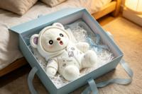 Peluche personnalisée, ours spatial en peluche douce pour la décoration de la maison, cadeau de vacances, OEM ODM, créez votre propre peluche