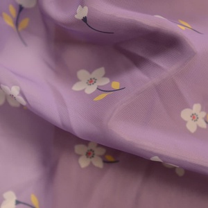 Mật độ cao nhà sản xuất in 3D hoa in 100% <span class=keywords><strong>polyester</strong></span> Twill voan vải Windproof thân thiện với môi phụ kiện - Product Image 3