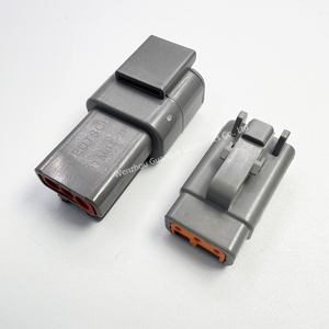 2-12pin nữ không thấm nước ô tô DTM nối DC Cáp nối kim loại 2-pin điện IP67 LED mô hình 1060-20-0122 - Product Image 3