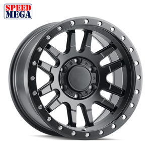 SPEED MEGA Matte Black Alloy Forged One Piece Multi <b>Spoke</b> <b>Wheel</b> for Passenger Car Retrofit Upgrade - Product Image 2