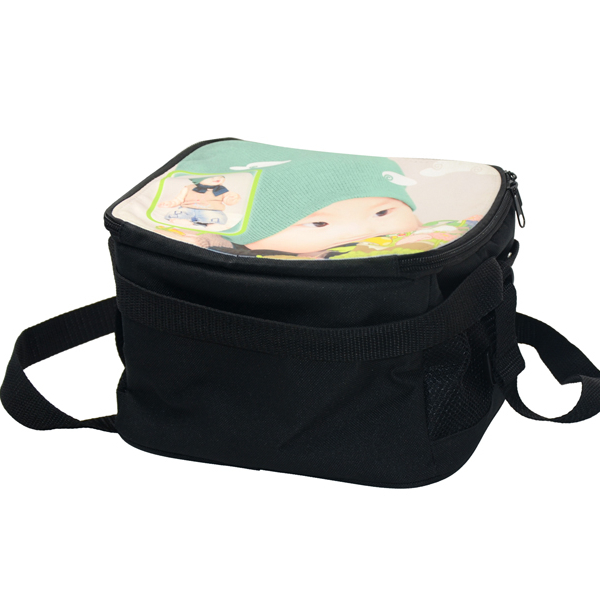 Заготовки портативный дизайн логотипа на заказ сублимационная печать сумка для ланча с металлической молнией