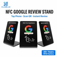 Vente directe d'usine : Écrans NFC 216/213 en acrylique/PVC adaptés à l'affichage sans contact des puces RFID des cartes de commentaires