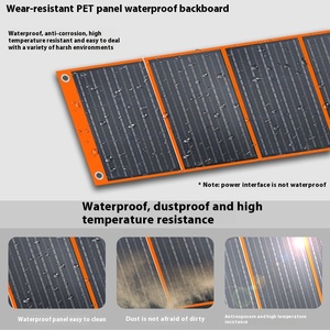 Panel Solar Portátil de Alta Potencia de 500W y 18V, Dedicado para Carga Rápida Móvil en Exteriores, Bolsa Plegable para Acampar y Hacer Senderismo - Product Image 2